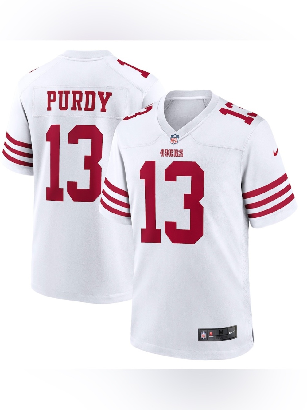 Nike 49ers Brock Purdy #13 Jersey White XL Womens Adult NFL Football MSRP $149‎